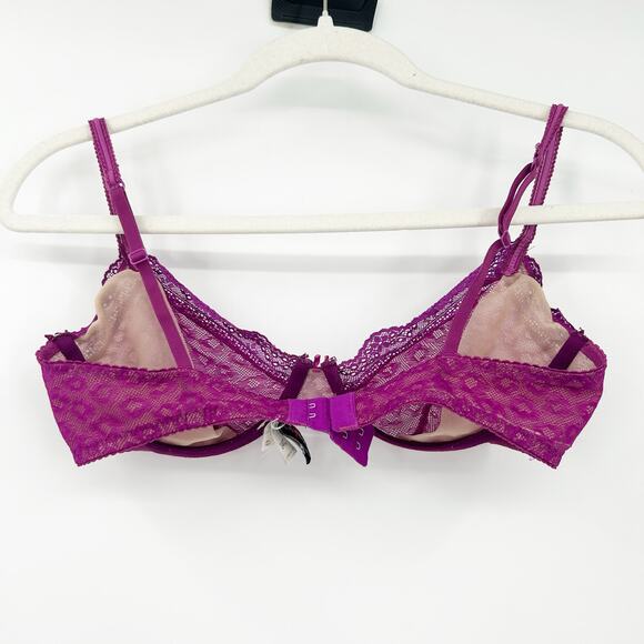 Cosabella Womens Coquette Lingerie Peekaboo Sheer Lace Underwire Bra‎ Size 34C - Picture 8 of 8